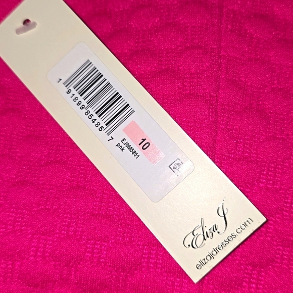 Eliza J - Pink Ruffled Trim Mini Dress - Picture 10 of 10